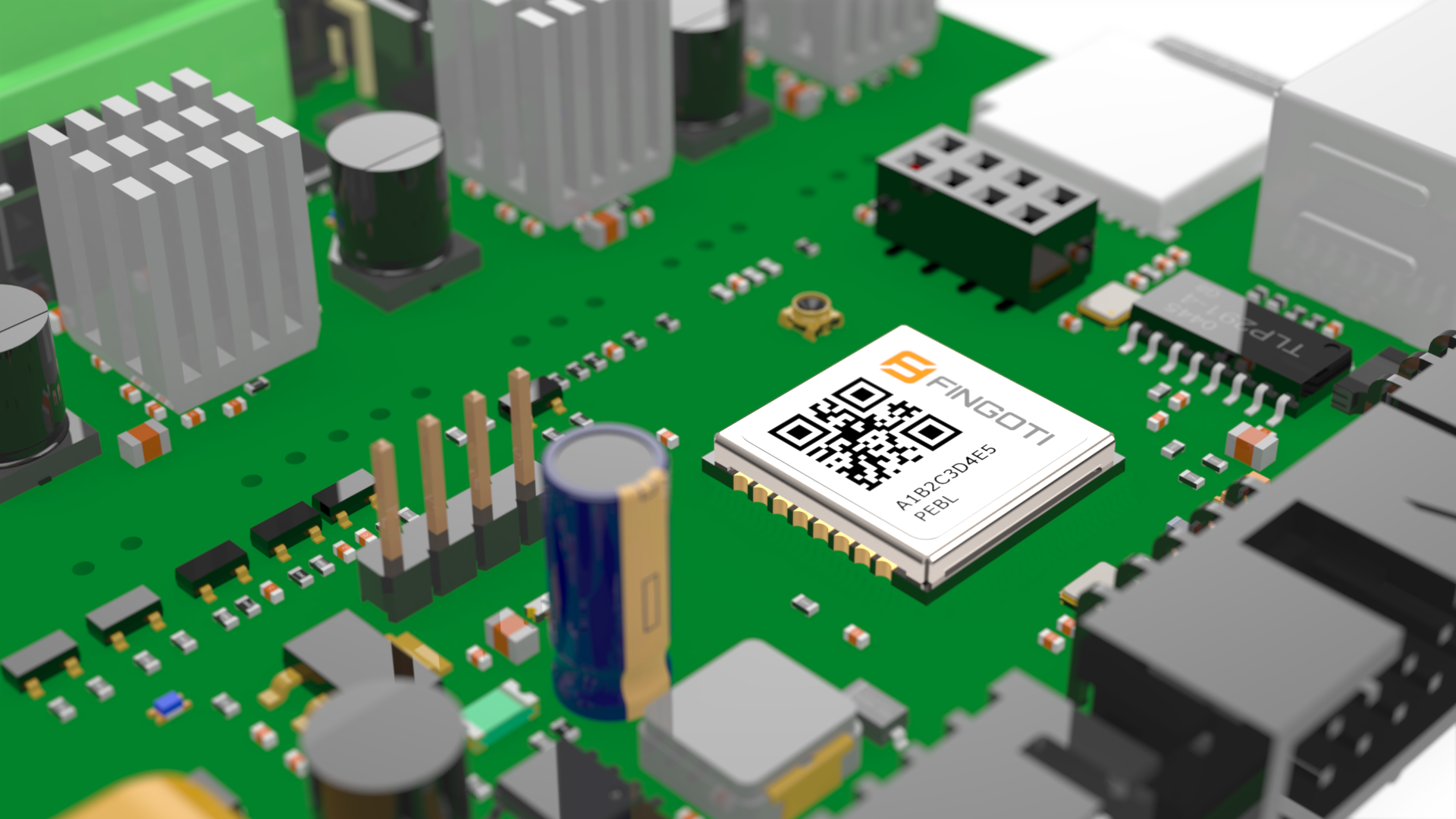 Integrated Pebl on a PCB